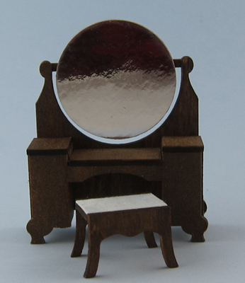 Bexley Dressing Table and Bench Half-inch scale - Click Image to Close